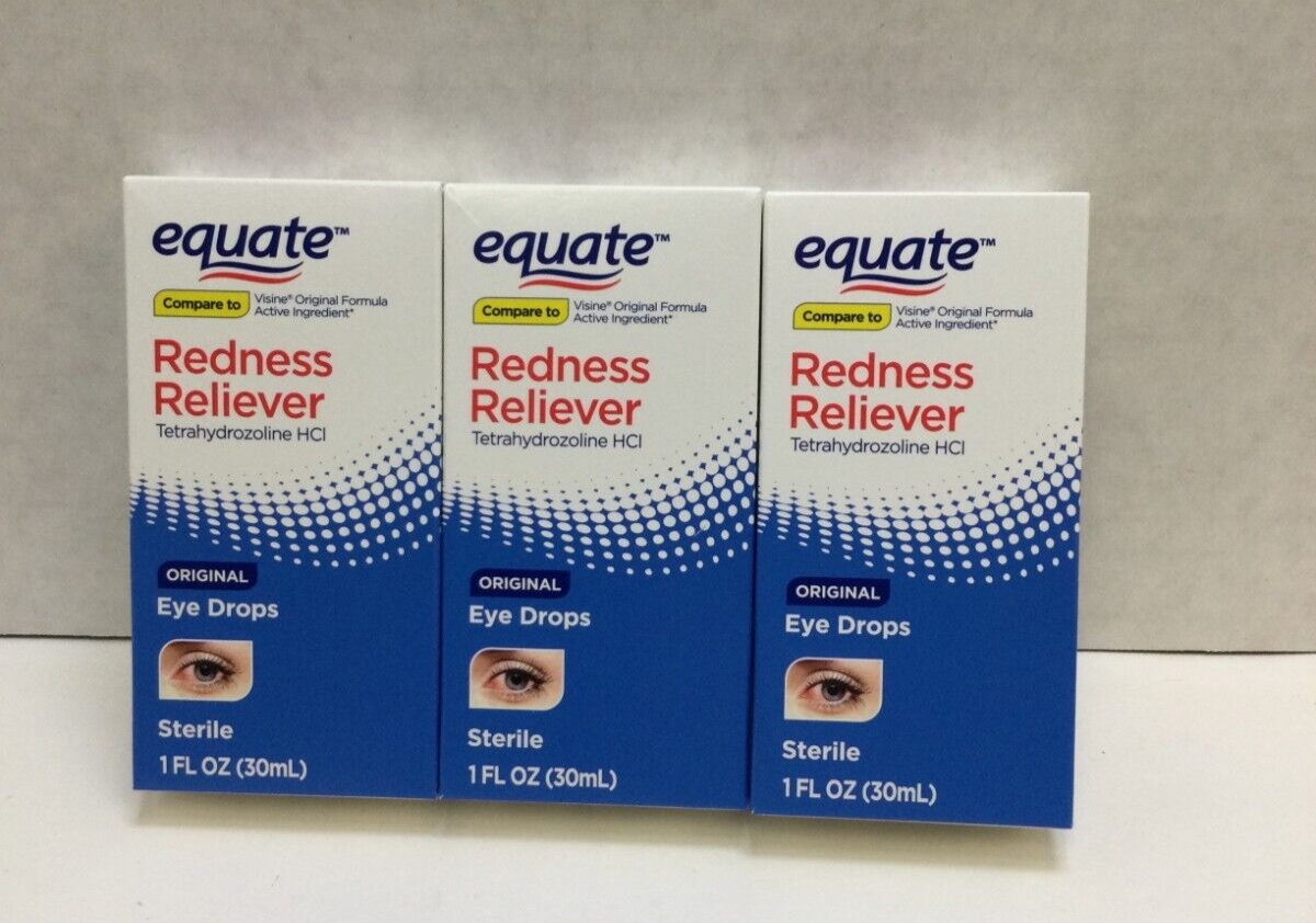 Equate Original Redness Reliever Sterile Eye Drops EXP 08/23 Free Shipping EQUATE
