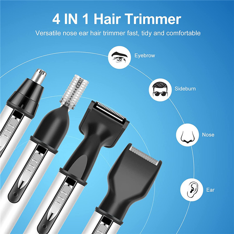 Recortador De Pelo Eléctrico Para Nariz Y Orejas, Afeitadora De Cejas, 4 In 1 Umexus Does not apply - фотография #10
