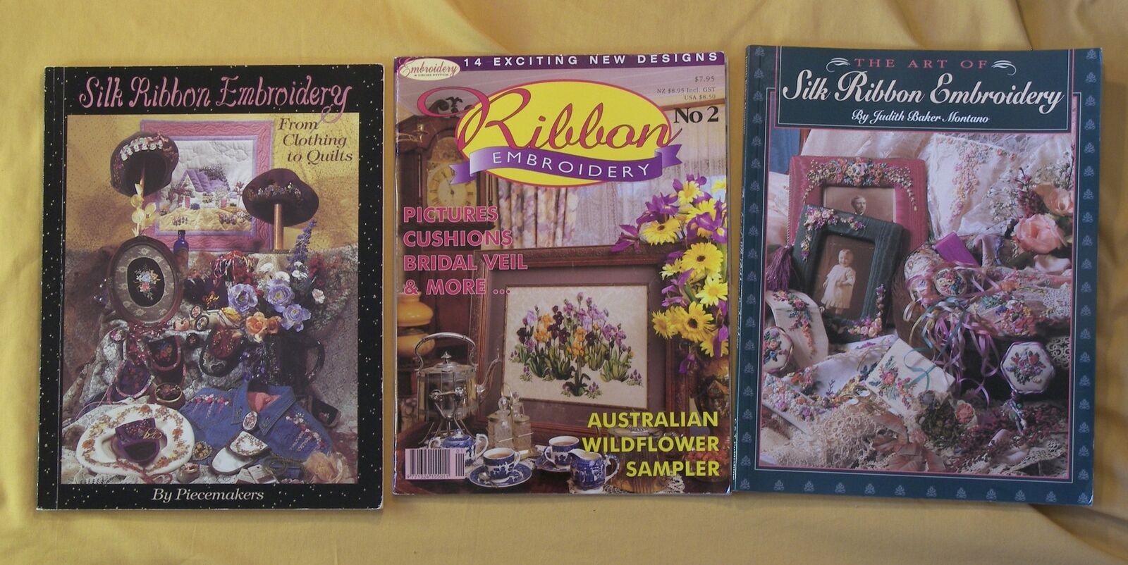 3 BK How To Silk Ribbon Embroidery Wedding Veil Wildflower Clothing Decor Garden Unbranded