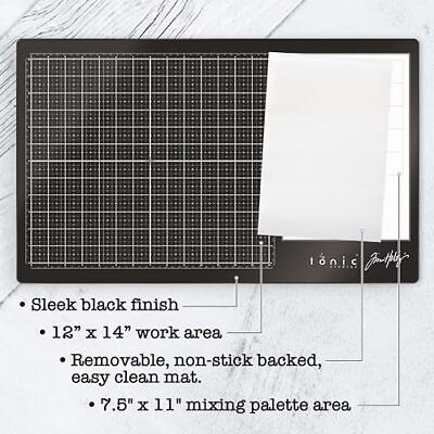 Tim Holtz Glass Cutting Mat - Work Surface with 12x14 Measuring Grid and Large Does not apply Does Not Apply - фотография #2