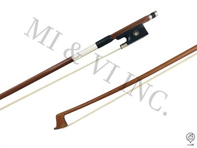 MI&VI 5 Basic Pernambuco Violin Bow Ebony Frog 4/4 -Octagonal Silver Nickl Stick MI & VI VN-MIVI-Real-Full-Size-Fiddle-String-Mill-Tuner-Stand-Horse-Hair - фотография #2