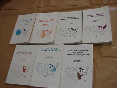 7 volumes: United States Post Offices Vol I II III IV V VI VII Richard Helbock Unbranded