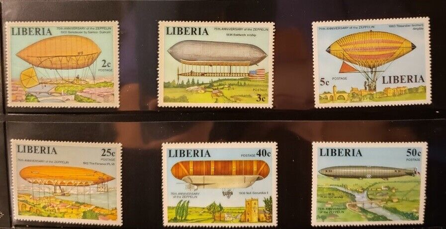 Liberia Miscellaneous Lot of 8 Stamps - MNH - See Details for List Без бренда