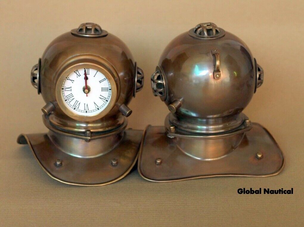 Two Antique Diving clock home decorative Metal clocks in Antique finish Без бренда - фотография #2