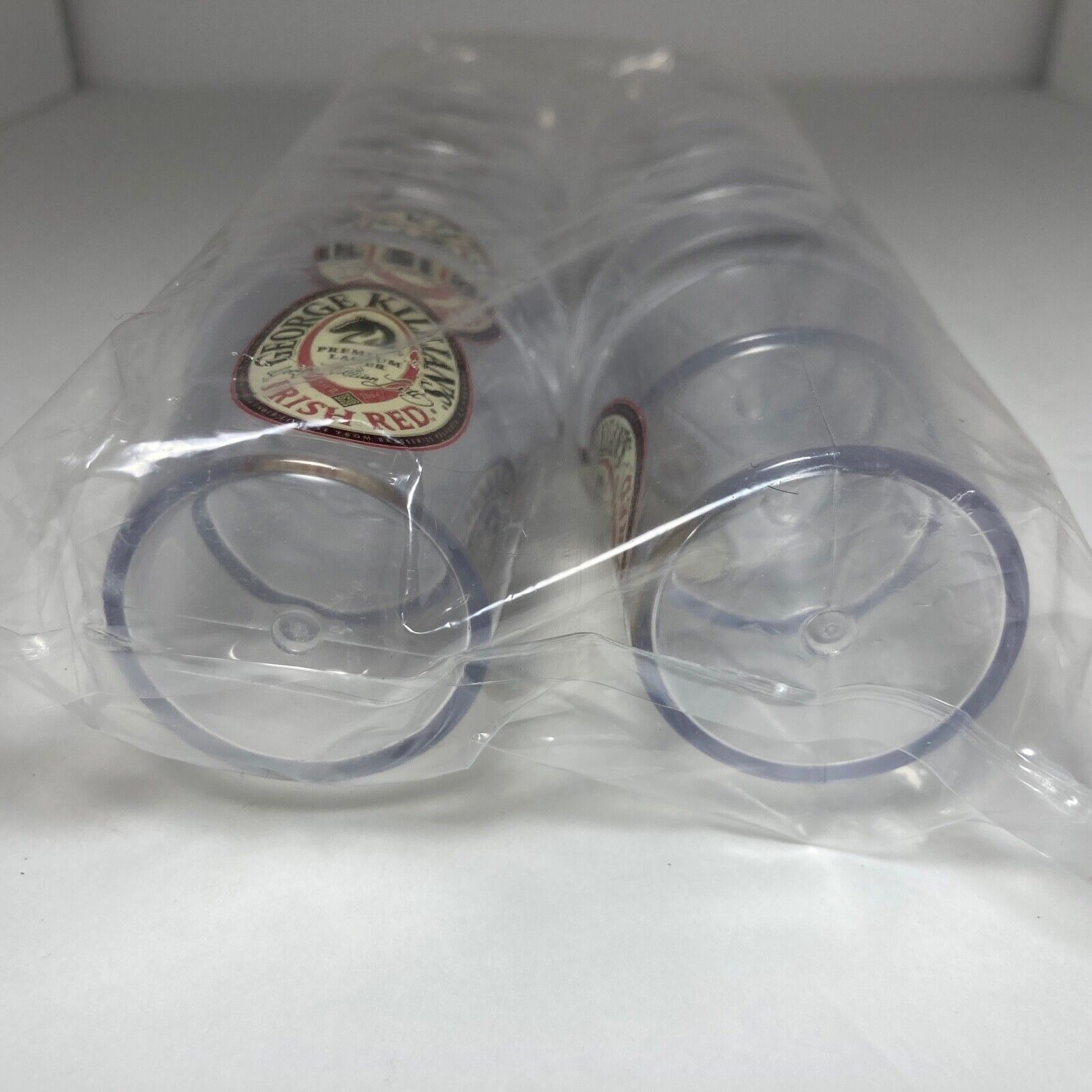 George Killians Irish Red Dbl Shot Glasses plastic 10 NEW Sealed Beer Tasters Killians - фотография #3