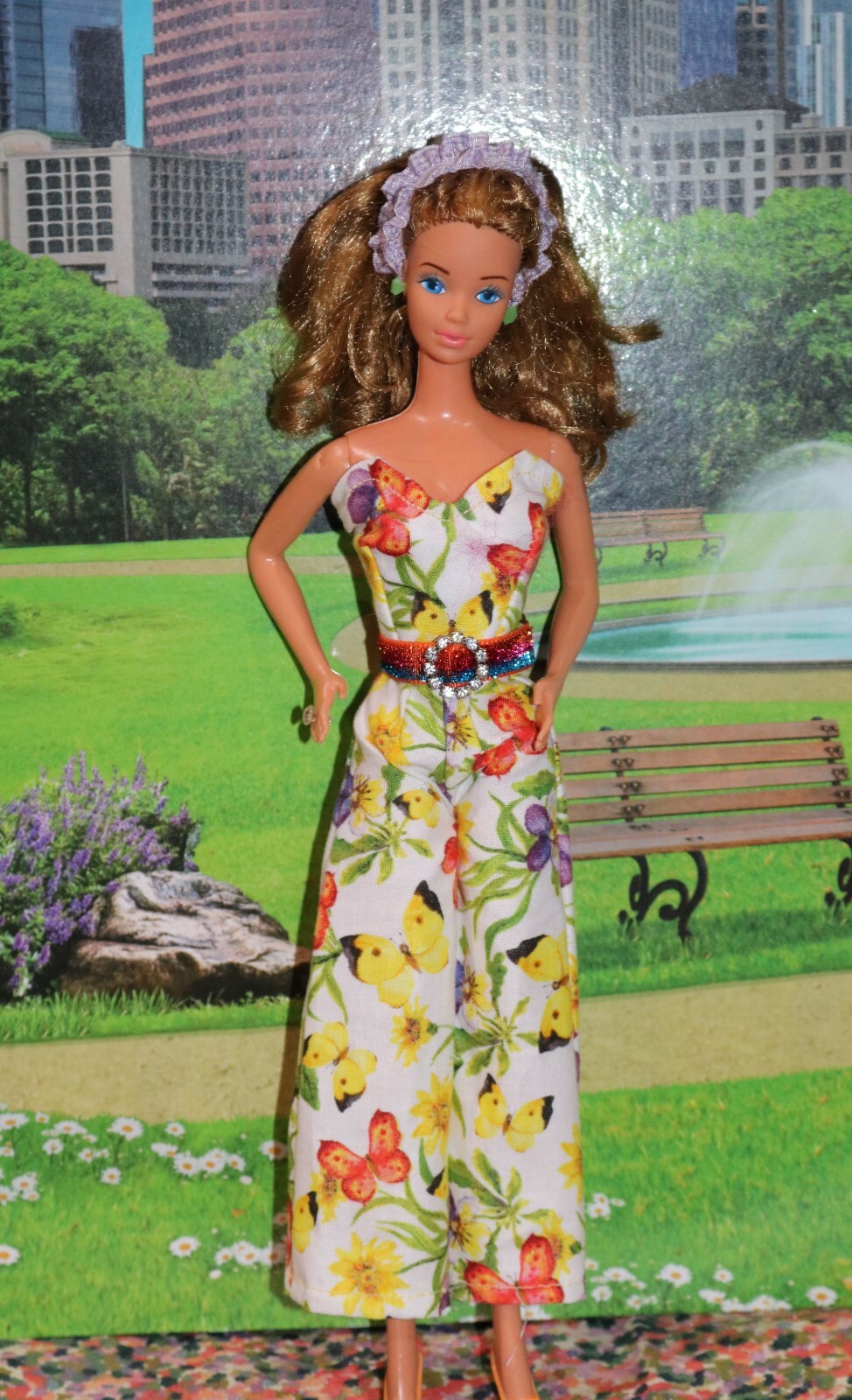 FITS BARBIE SILKSTONE VINTAGE dress clothes romper jumpsuit free shipping 03.28 Unbranded - фотография #6
