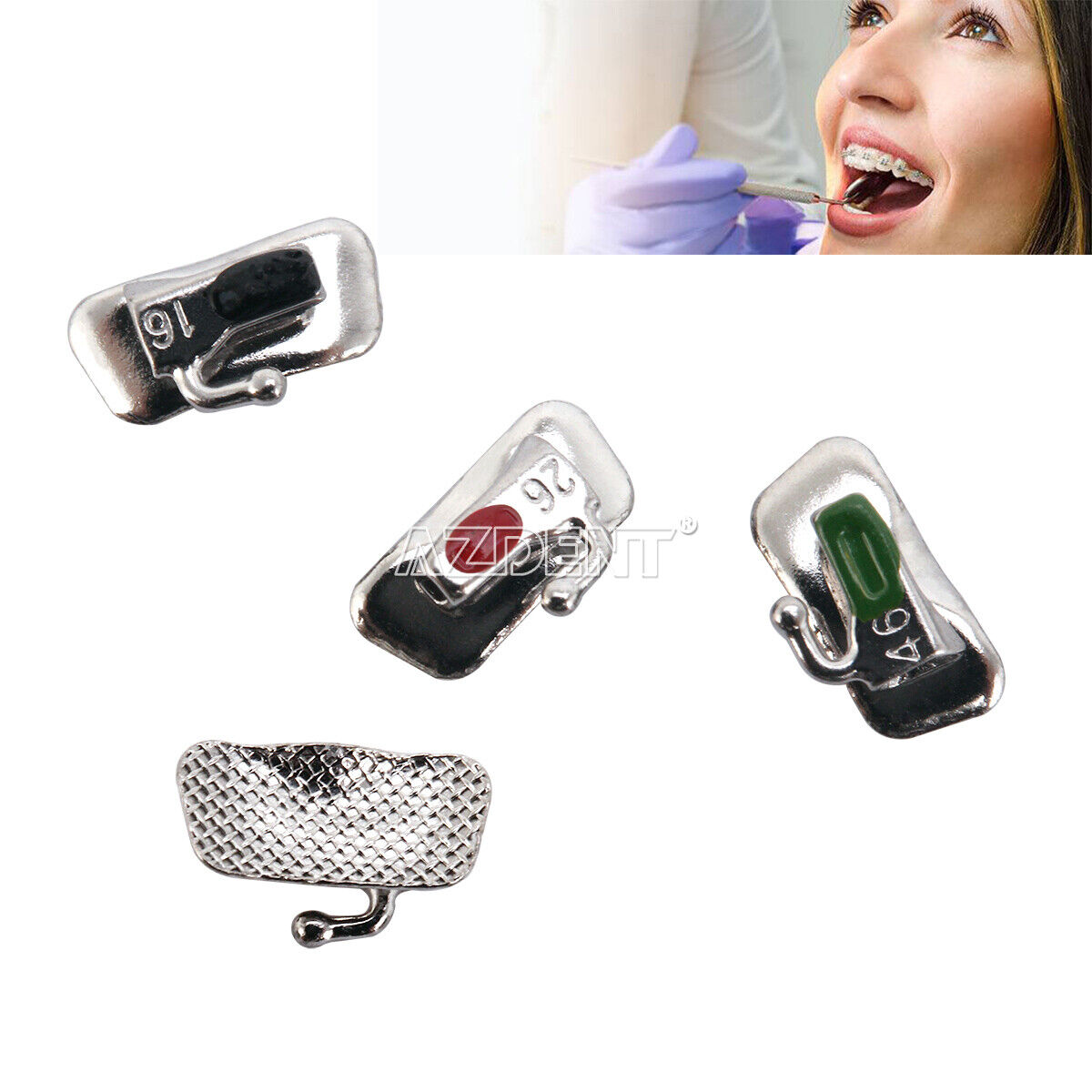 10Bag AZDENT Dental Orthodontic Buccal Tube Bondable Brackets Non-con 1st Molar AZDENT JMG1360301100 - фотография #5