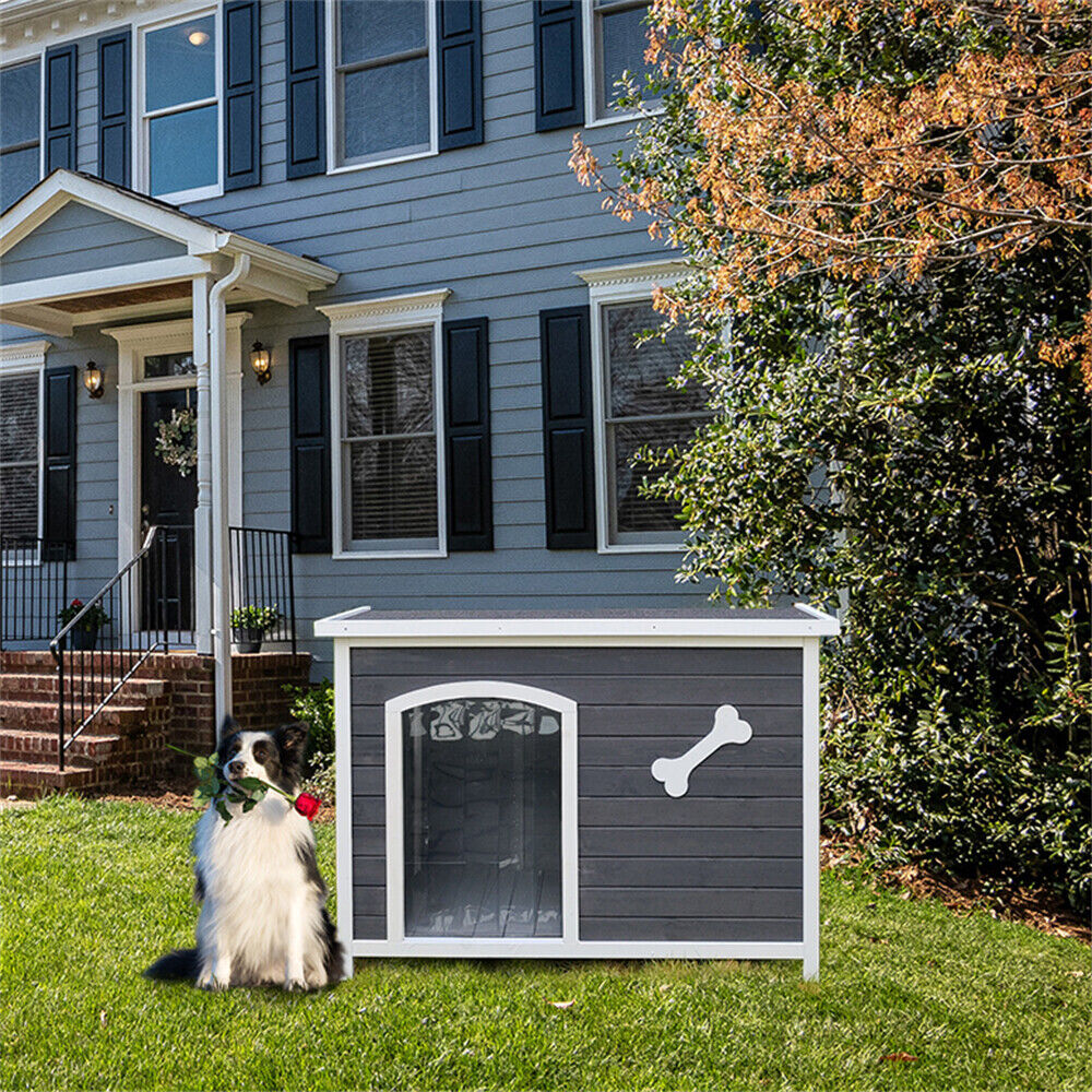 Dog House Indoor & Outdoor Wooden Waterproof Windproof Foldable Dog Cage Outdoor - фотография #10