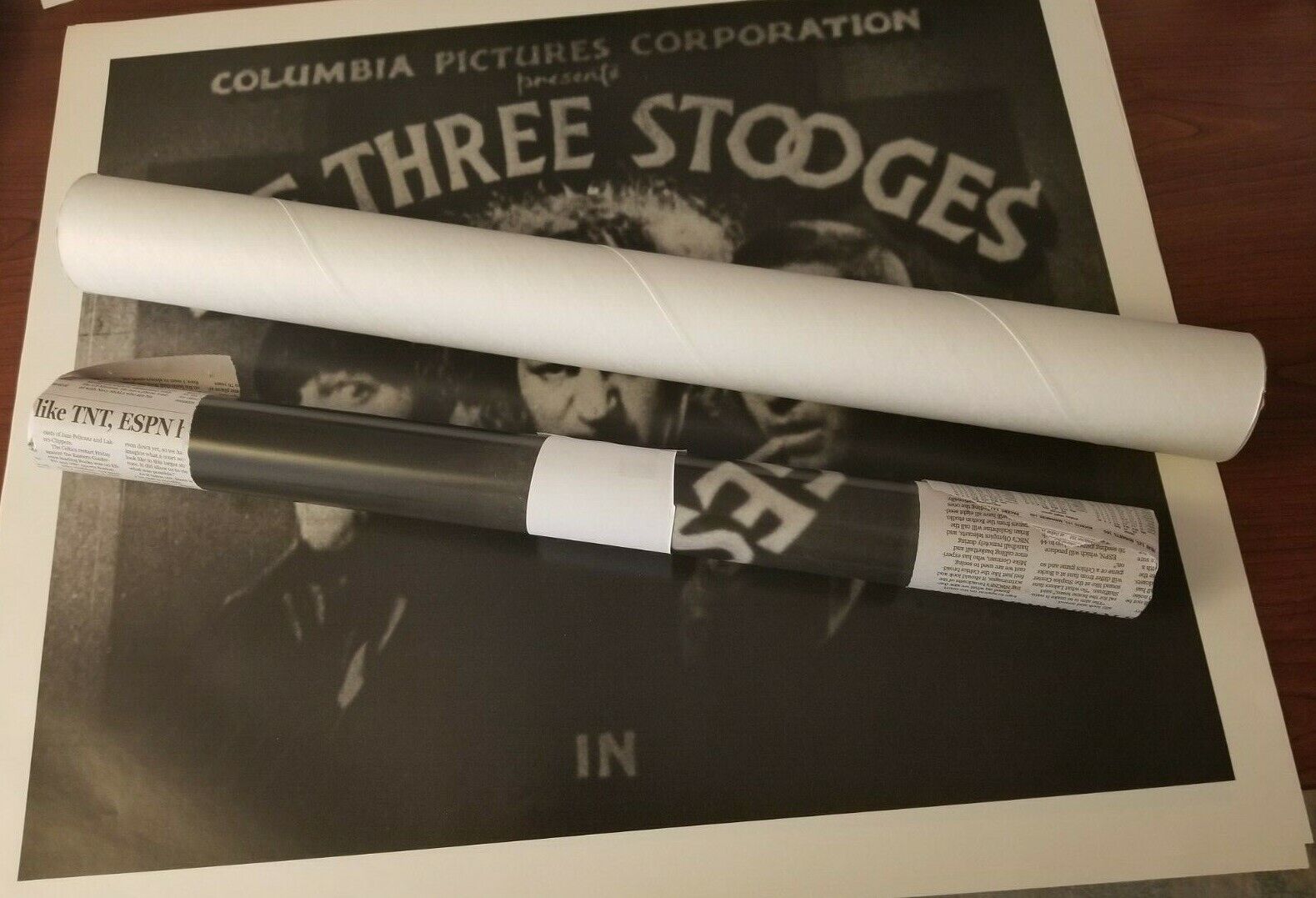 Three Stooges poster (Pack of 3) Columbia Pictures opening shot (Mark's comics) Без бренда - фотография #3