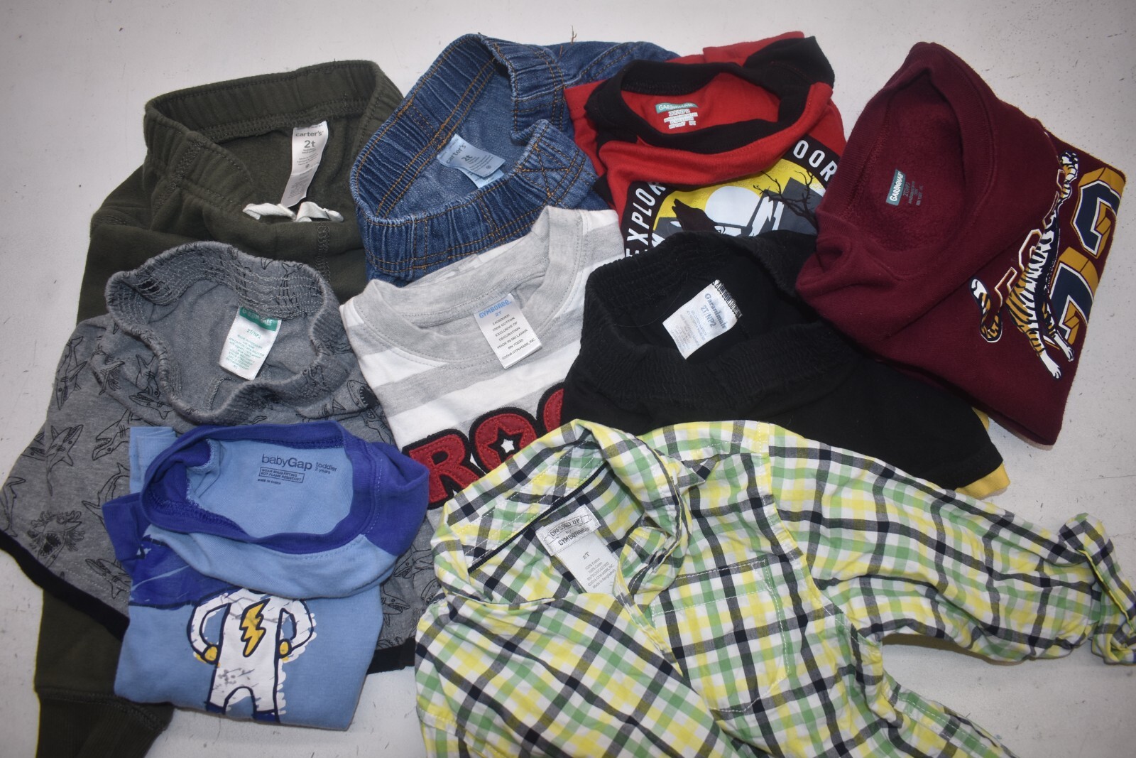 Wholesale Bulk Lot of 30 Boys Size 2T Mixed Season Tops Pants Bottoms Shirts Mixed Brand - фотография #6