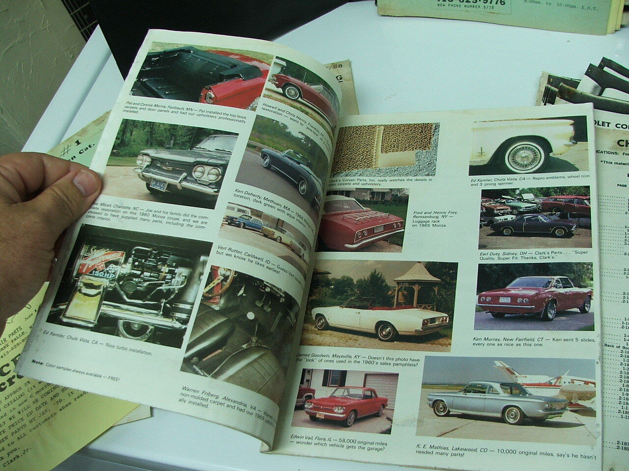 Vintage Lot 60-69 Chevrolet Corvair Dealer Parts Catalogs + Updates 1978 234 pgs Без бренда - фотография #4
