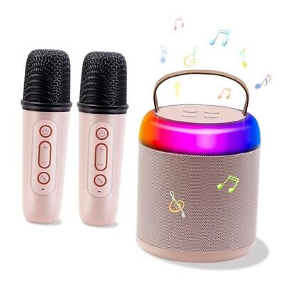 Newest Portable Karaoke Machine for Kids Adults,Portable Bluetooth Speaker Pink Does not apply Does Not Apply
