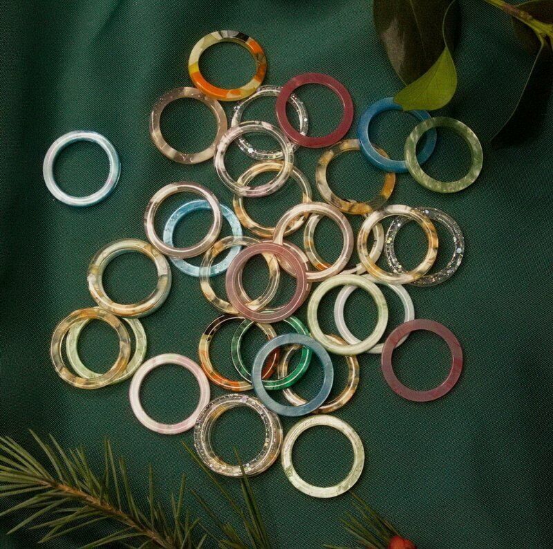 10pcs Colorful Rings Set Resin Acrylic Knuckle Ring Midi Finger Womens Jewelry Unbranded - фотография #4
