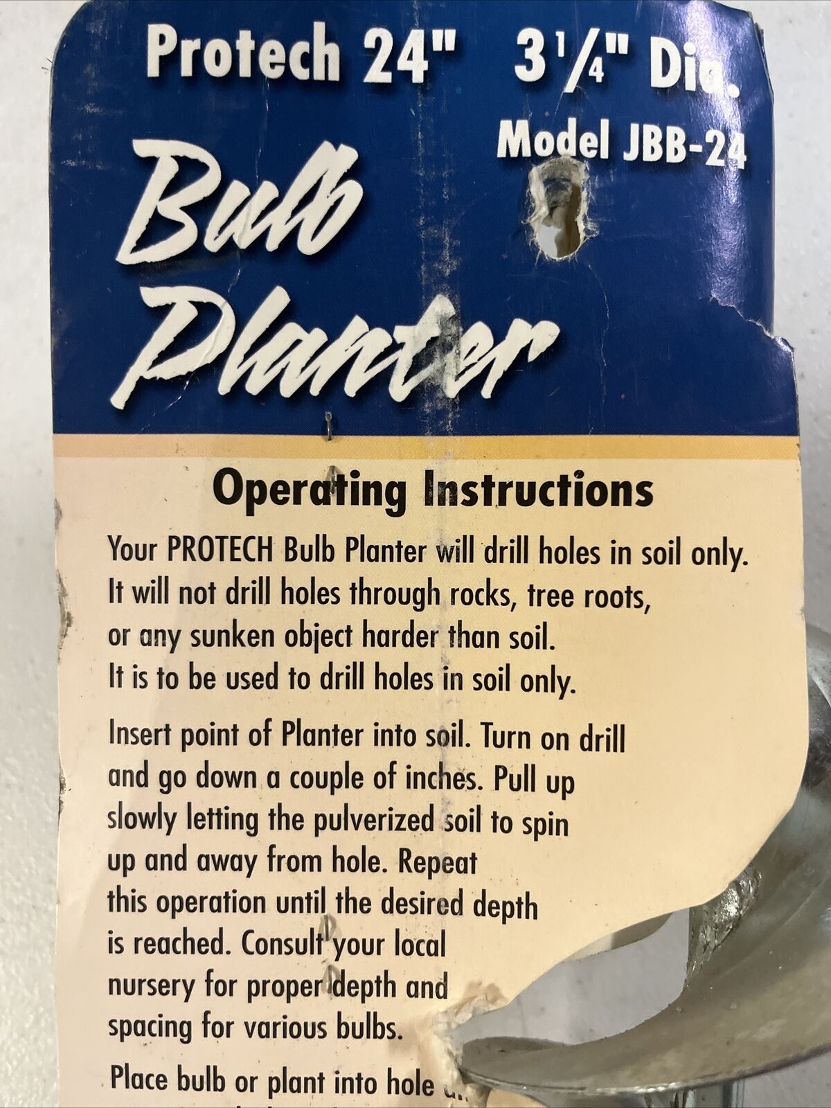 bulb planter tool Soil Auger Protech tool JBB-24 - фотография #6