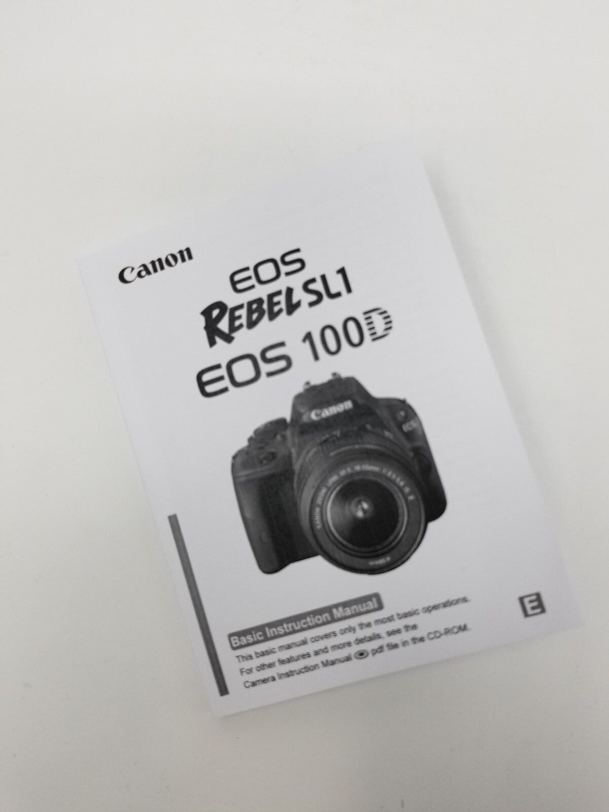 Canon Rebel SL1 EOS 100D Instruction Owners Manual Book NEW Canon - фотография #2
