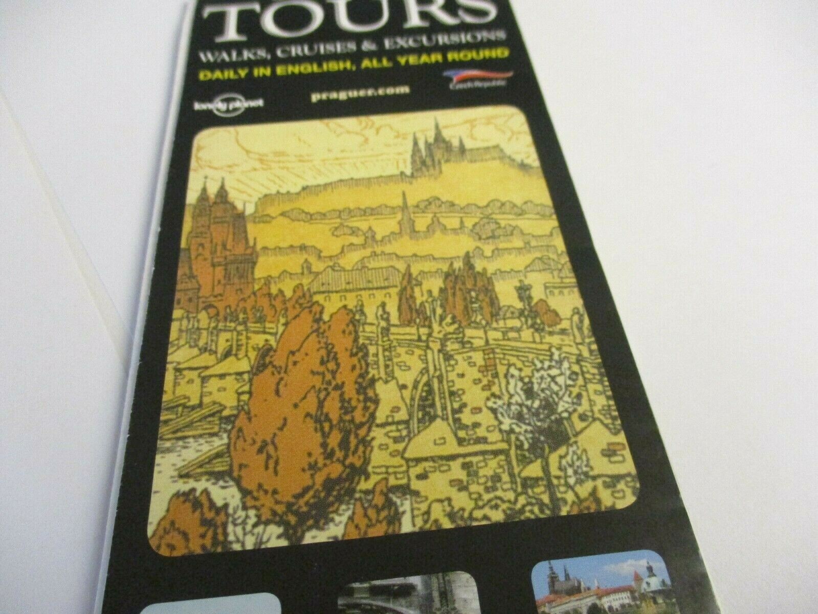PRAGUE CITY MAP CZECHOSLOVAKIA  CZECH REPUBLIC 21 x 13 INCHES COLLECTIBLE #2 Без бренда
