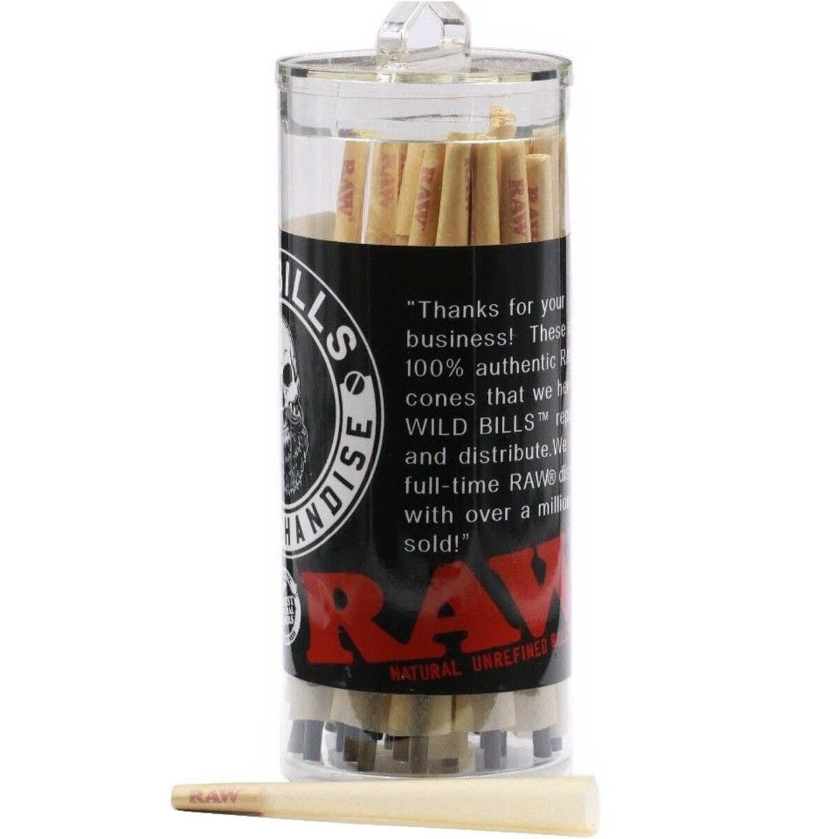 RAW Cones King Size Pre-Rolled Cones w/ Filter (50 Pack) RAW Tube+ Raw Loader Raw - фотография #4
