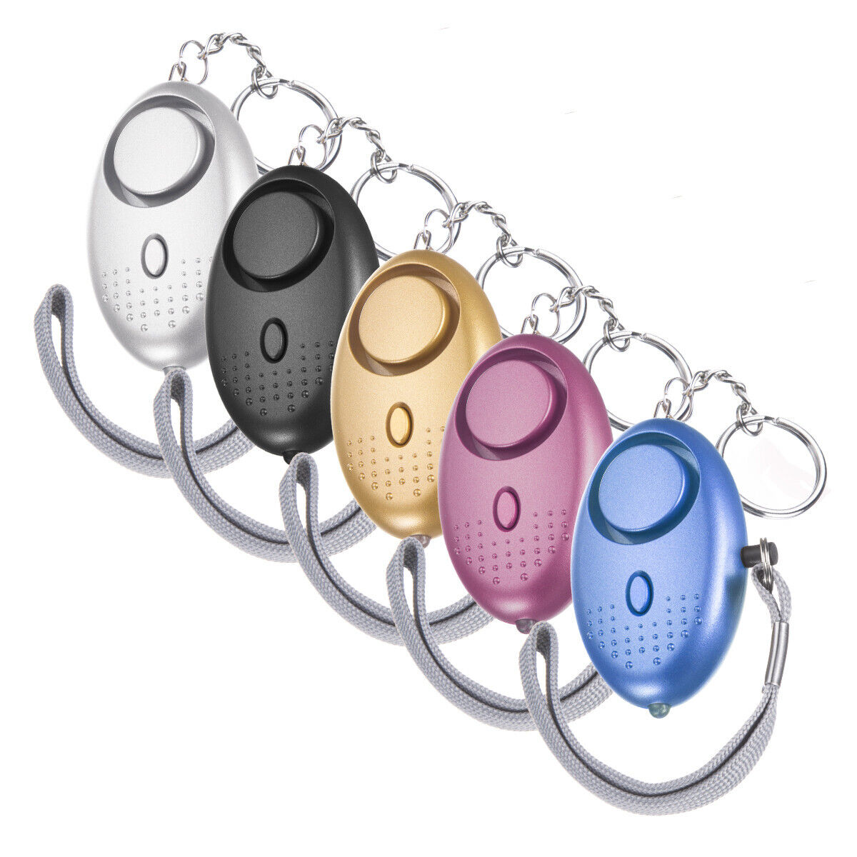 5Pcs Personal Safe Alarm Sound Keychain 140DB Emergency Women Safety LED Light Unbranded - фотография #13