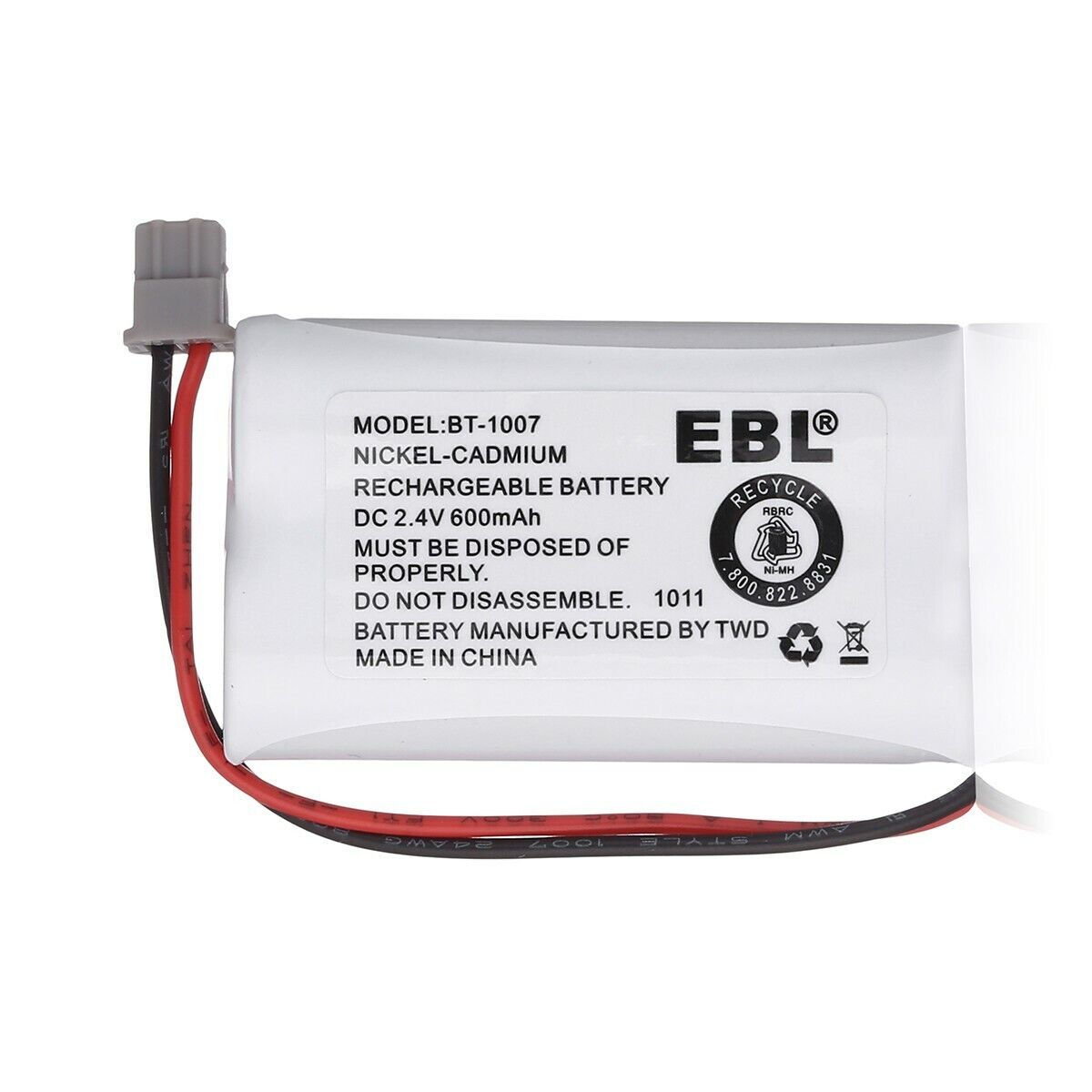 2x BT-1007 Cordless Phone Rechargeable Battery For Uniden BT-1015 BBTY0651101 EBL - фотография #2