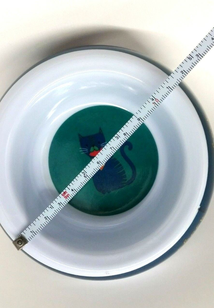 2 Cat Food Water Dish Pet Sturdy Feeding Bowls 4-4.5" Diameter Bowl, CHECK MEOWT G.I.inc Sturdy Pet Bowl - фотография #3