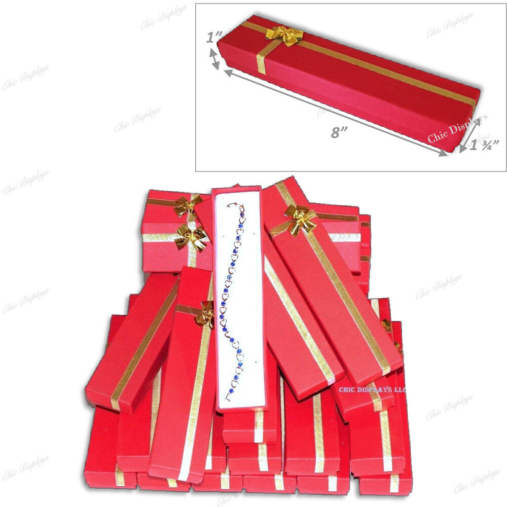 15pc Jewelry Gift Boxes Red Bracelet Presentation Box Red Watch Gift Boxes Bulk Unbranded