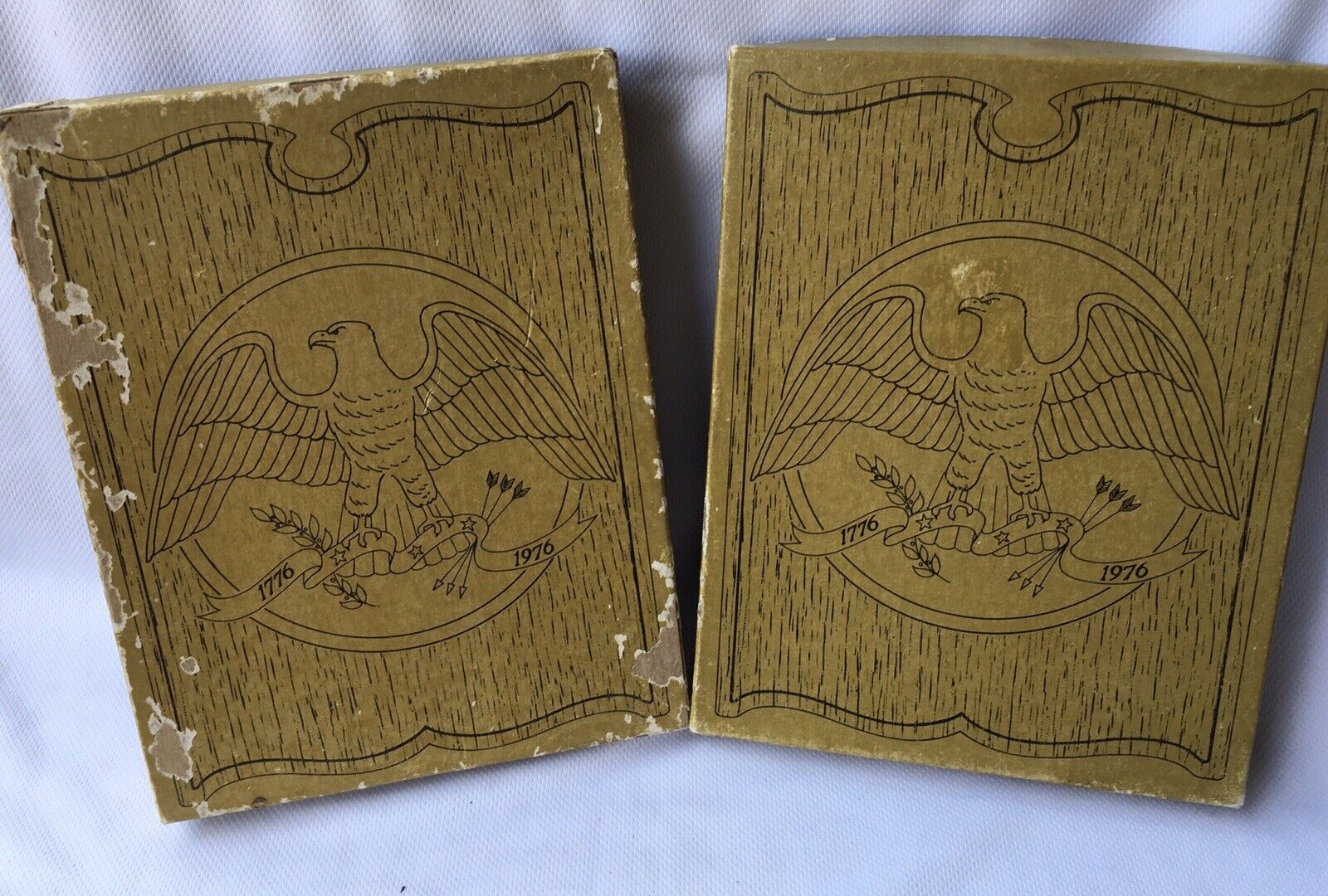 Vintage Pair of Eagle Bicentennial Brass Door Knockers, NIB, Classic America! AMOCO NA - фотография #10