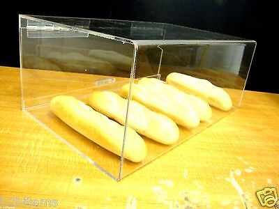 DS-Acrylic 19"w Bread Storage Display case Bakery Pastry Cookies Bagels CUPCAKE Без бренда