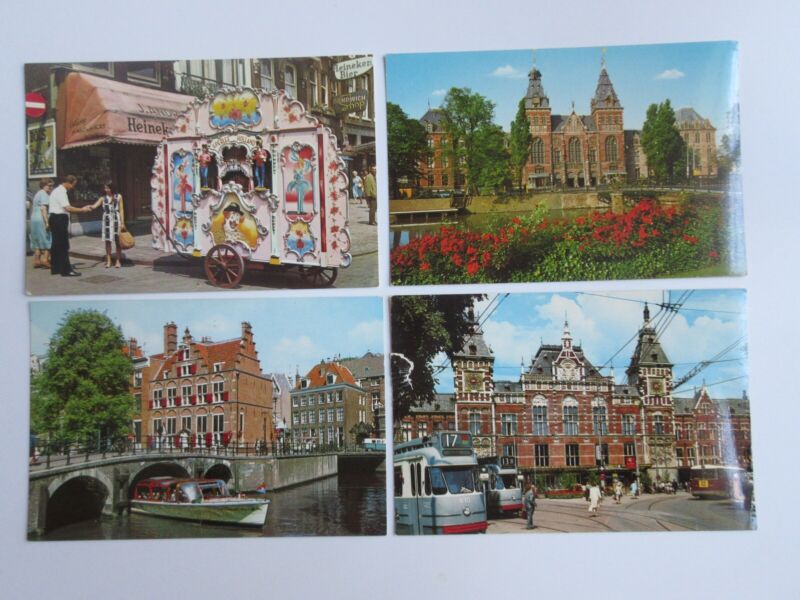 Lot of 22 Amsterdam / HOLLAND Vintage Postcards -  Unused - Continental Size Без бренда - фотография #3