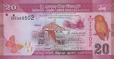 LOT, Sri Lanka 20 Rupees (2015.02.02) p-123c x 5 PCS UNC Без бренда - фотография #2