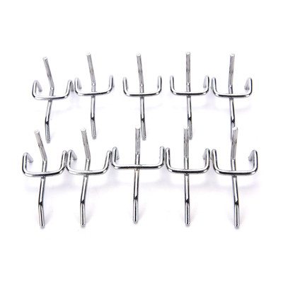 10pcs Metal Peg Board Pegboard Hooks Garage Work Shop Storage Display SteelPL.RZ Unbranded Does Not Apply - фотография #3