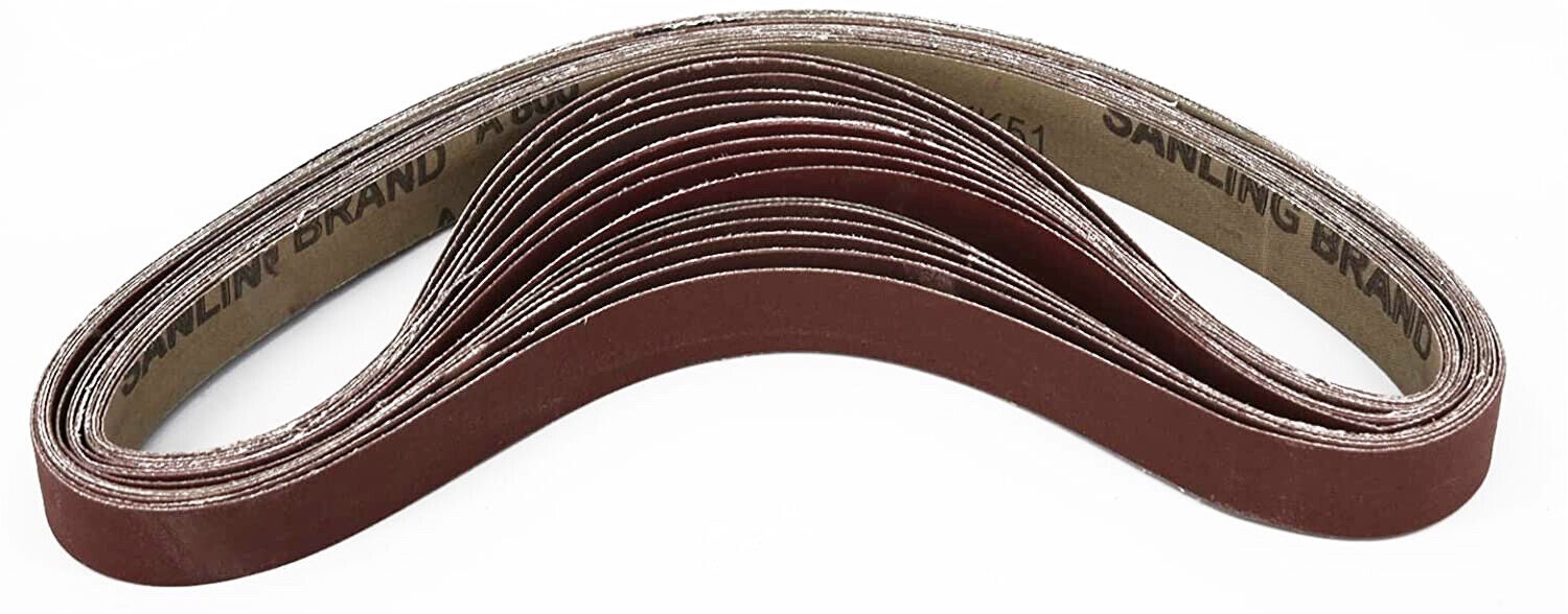 15PCS 1x30 in Sanding Belt 600 800 1000 Grit Sander Belts Knife Makers Polishing Satc Does Not Apply - фотография #9