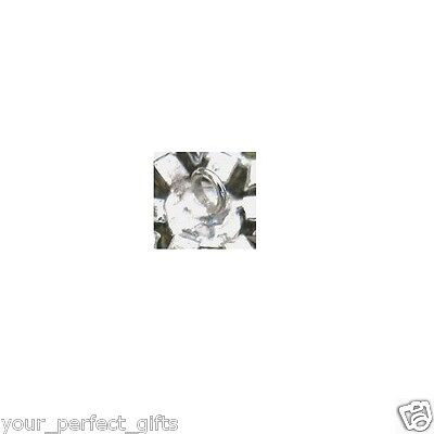 10 Round Diamante Rhinestone Crystal Pearl Button Clip Без бренда - фотография #4