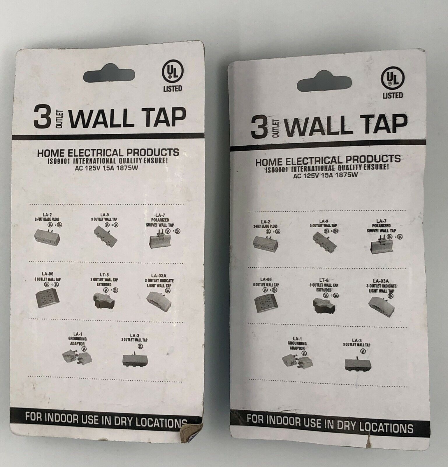 3 Way Outlet Wall Tap LA-9 UL Listed Powtech PT7803BB - фотография #2