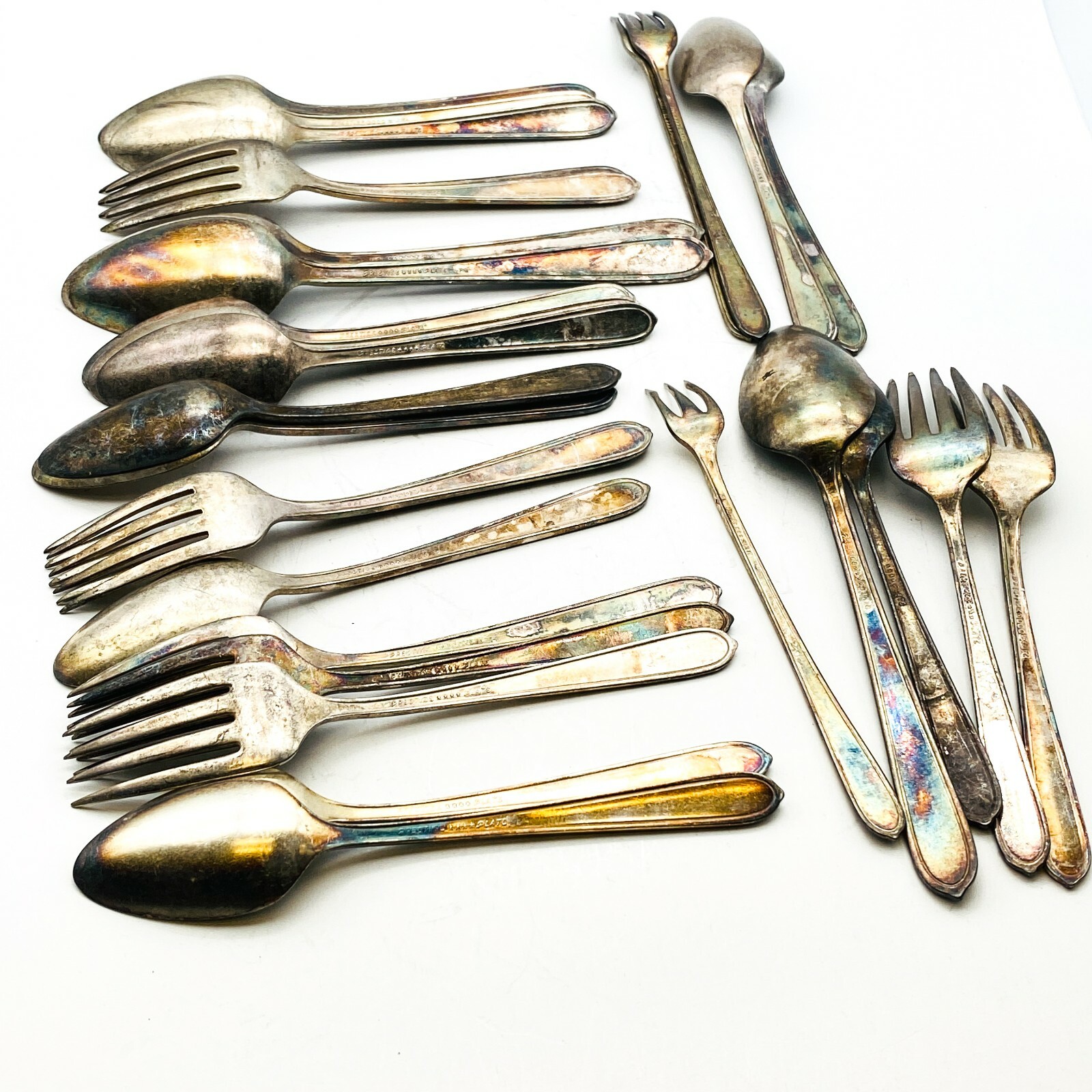 Vintage Prestige Plate Flatware Set Including Spoons / Forks - Collectible Set Prestige Plate - фотография #10