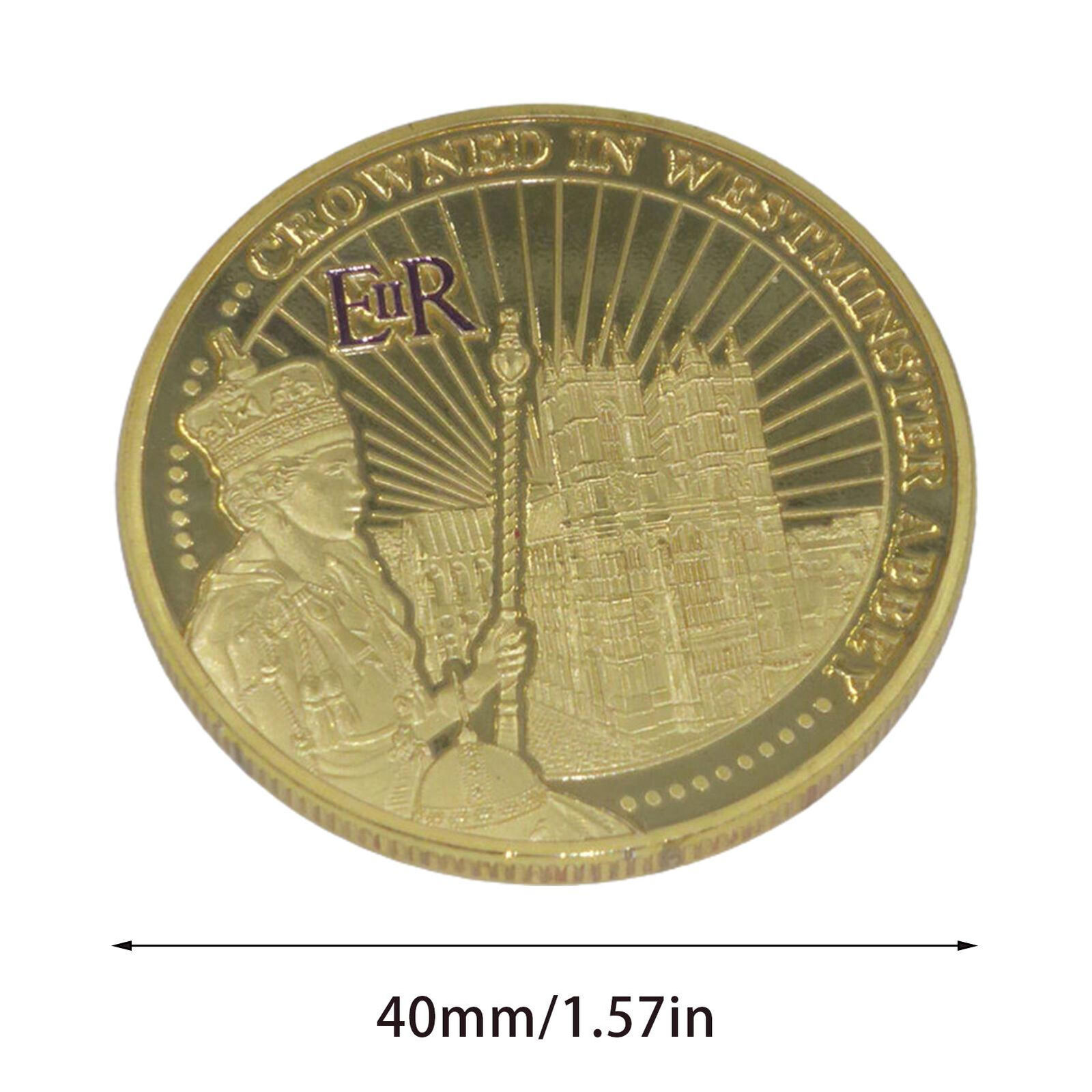 Commemorative Coin HM Queen Elizabeth II Platinum Jubilee (Purple/Silver) 2022 Без бренда - фотография #10