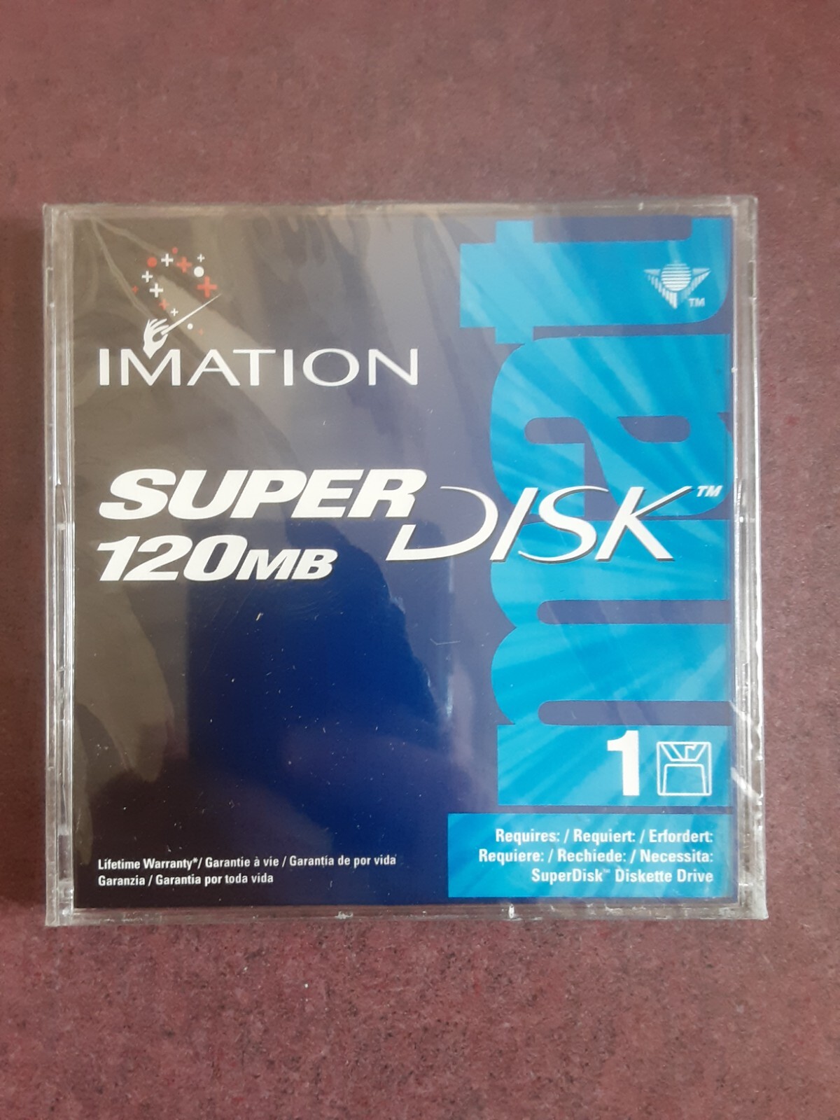 Lot of 5 Imation SuperDisk 120MB Disks Super Disk SEALED Imation - фотография #2