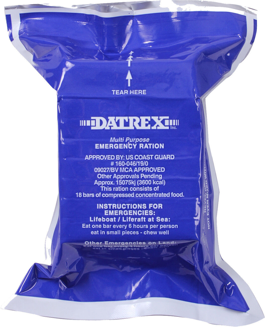 DATREX 3600 Calorie Emergency Food Rations Survival Coconut MRE Case - 360 Bars Datrex 9204 20-Pack - фотография #3