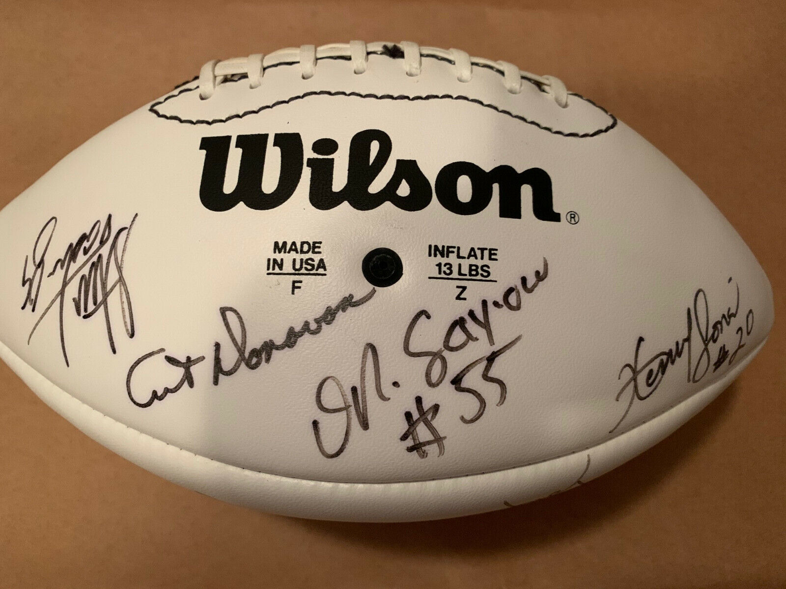 NFL Football Signed by 19(5 HOF) '93 NFLPA Awards Banquet+16 Action Packed Cards Без бренда