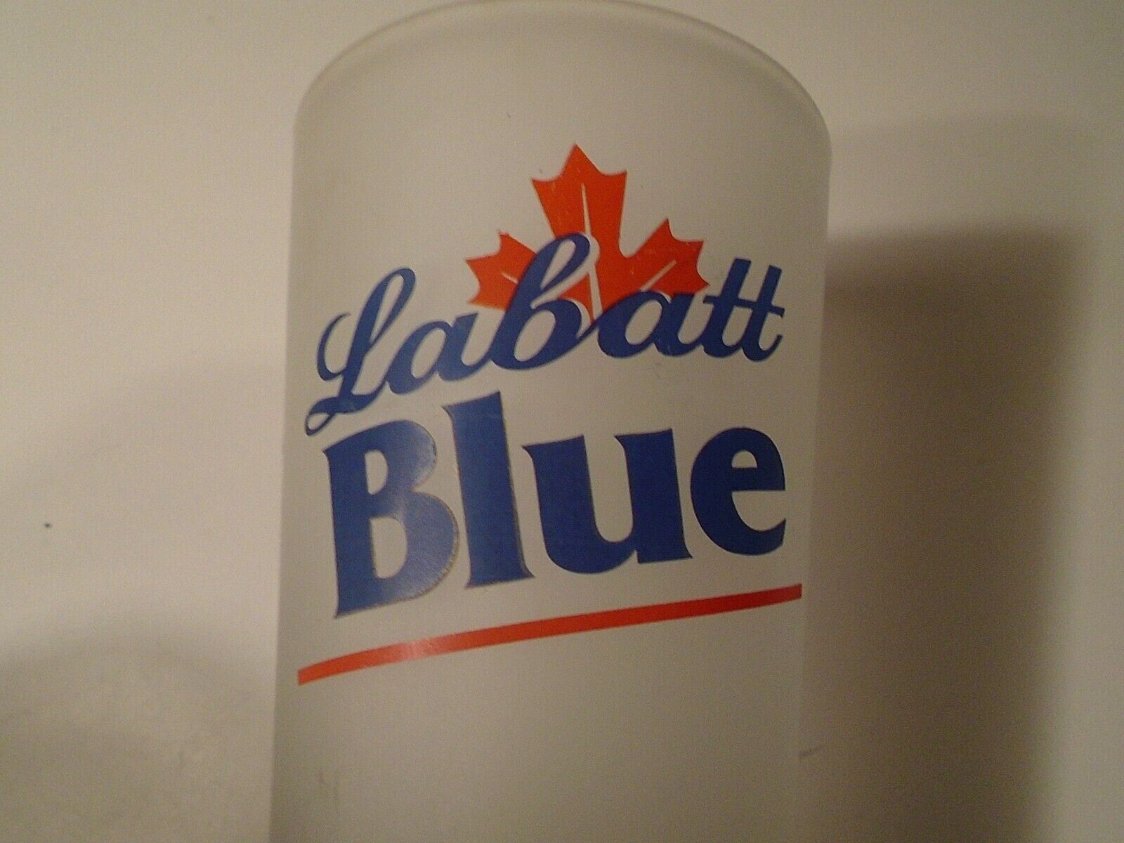 Labatt Blue  Canadian Pilsner 12oz Clear Beer Glass frosted lot of 2 clean Labatt Blue - фотография #3