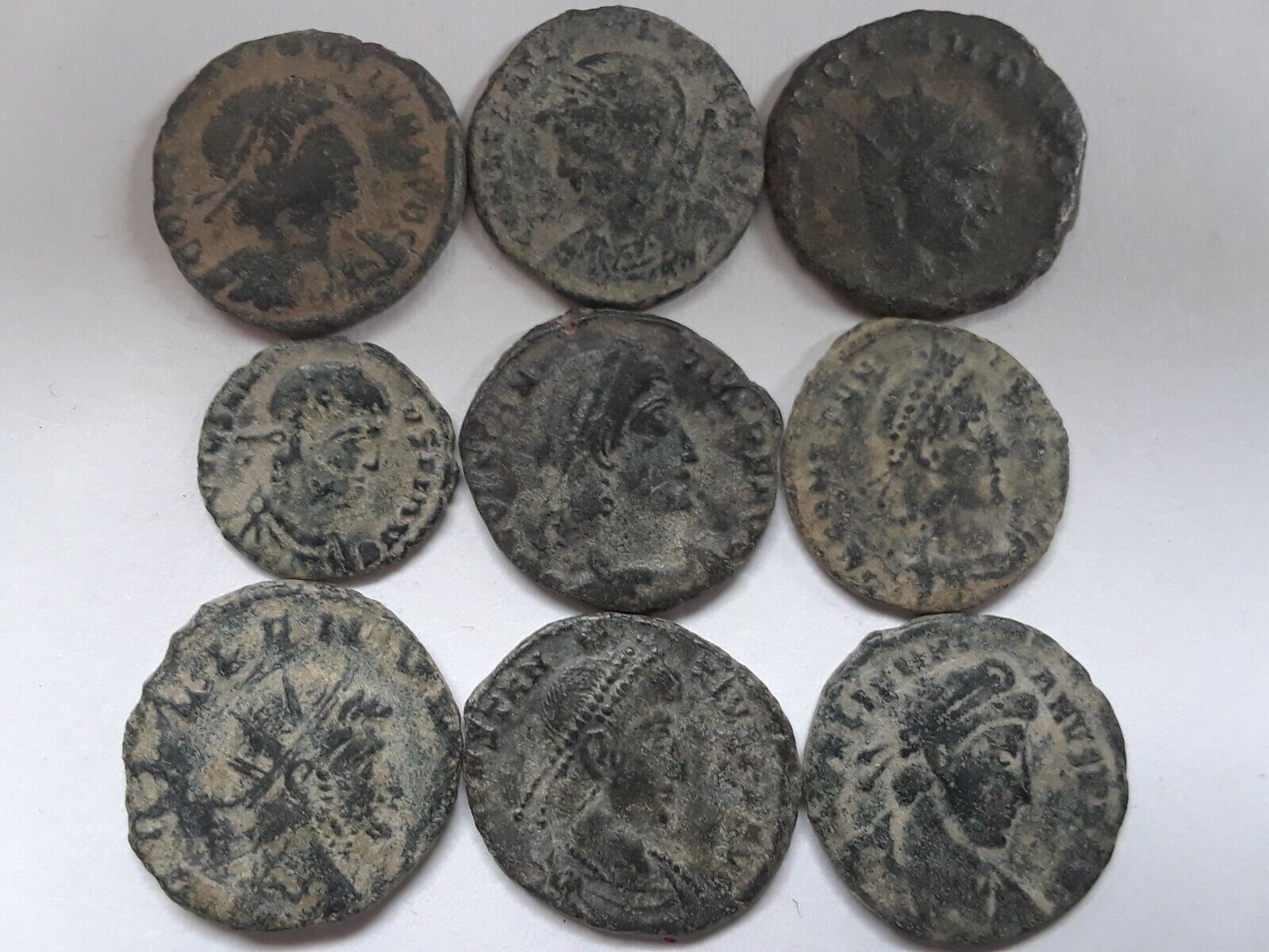 Roman Empire Lot of 9 coins, III-IV century Без бренда