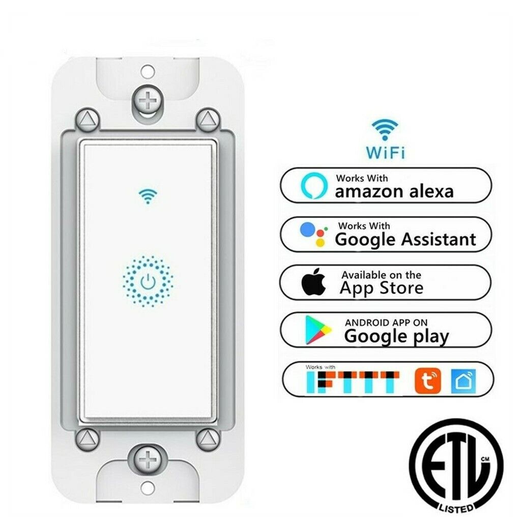 Nexete Smart Light Switch WiFi In-Wall Remote Alexa Google Smart Life app  nexete KS602