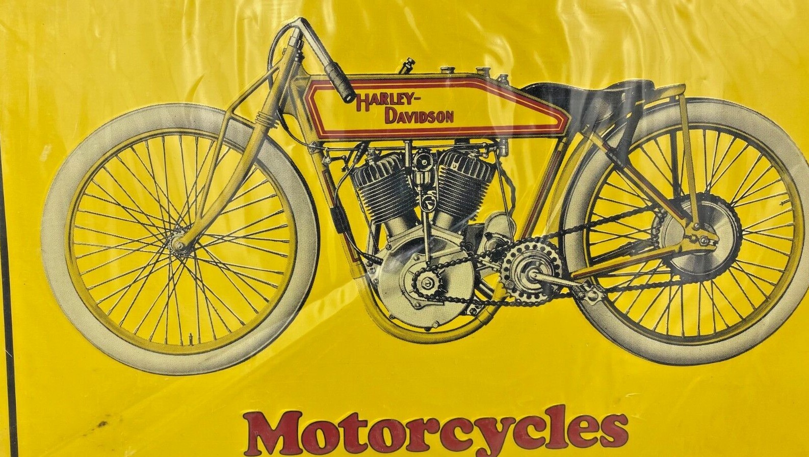 Vintage Harley Davidson  and Iver Johnson Motorcycles Metal Signs Harley Davidson, Iver Johnson - фотография #5