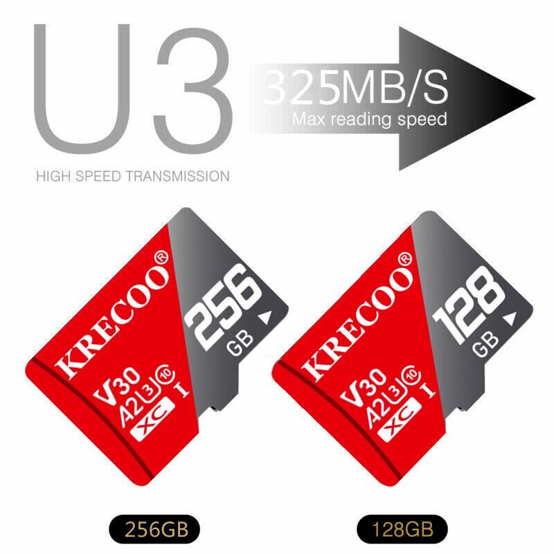 Micro SD Memory Card 64GB 128GB 256GB 1TB Class 10 A2 TF Flash Adapter Lot US KRECOO Does Not Apply - фотография #4