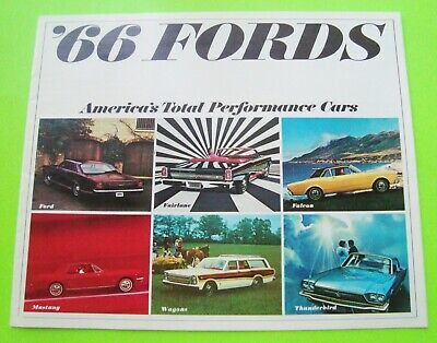 1966 FORD COLLECTION LOT 4 BROCHURES 66-pgs Galaxie FAIRLANE T-Bird MUSTANG GT Без бренда - фотография #3