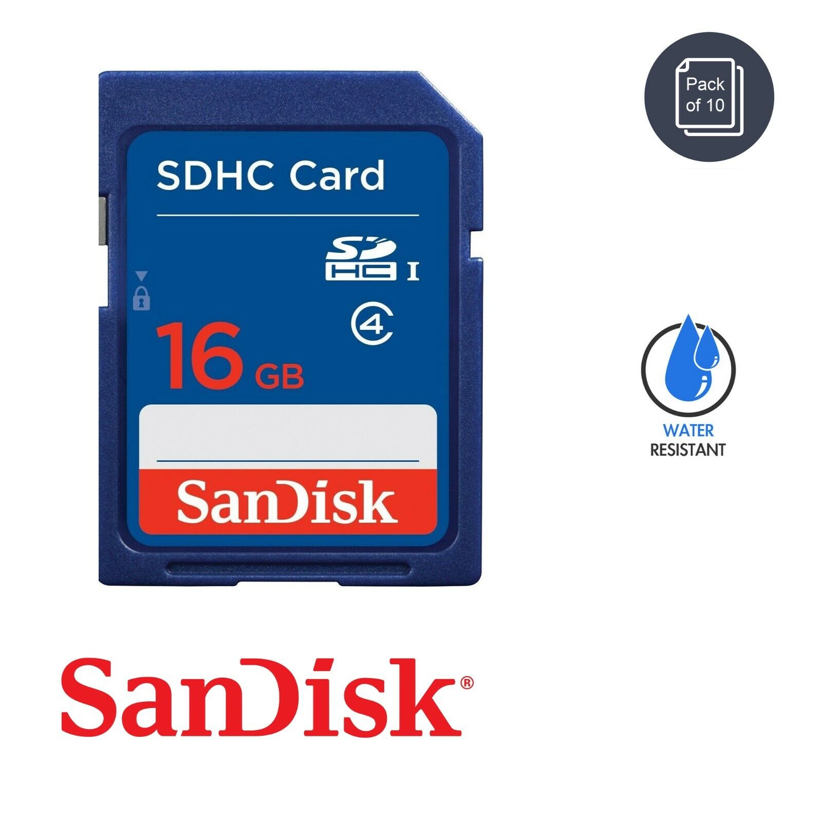 10 Pack SanDisk 16GB Class 4 SD SDHC Flash Memory Cards SDSDB-016G-B35 - NEW SanDisk SDSDB-016G-B35, SDSDB016G, SDSDB016GB35 - фотография #4