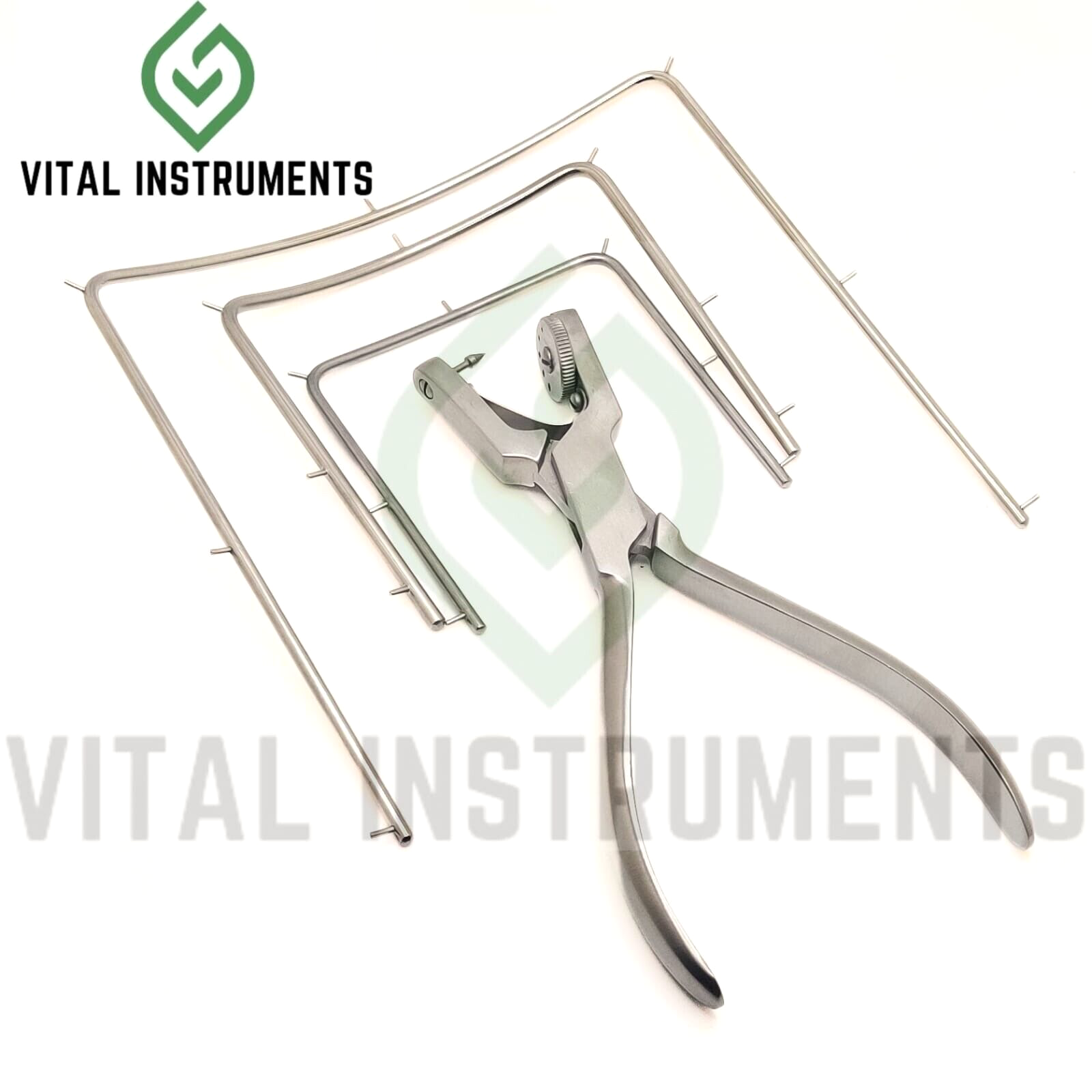 Ainsworth Rubber Dam Hole Punching Plier & 3 Frames Endodontic Instruments Unbranded Does Not Apply