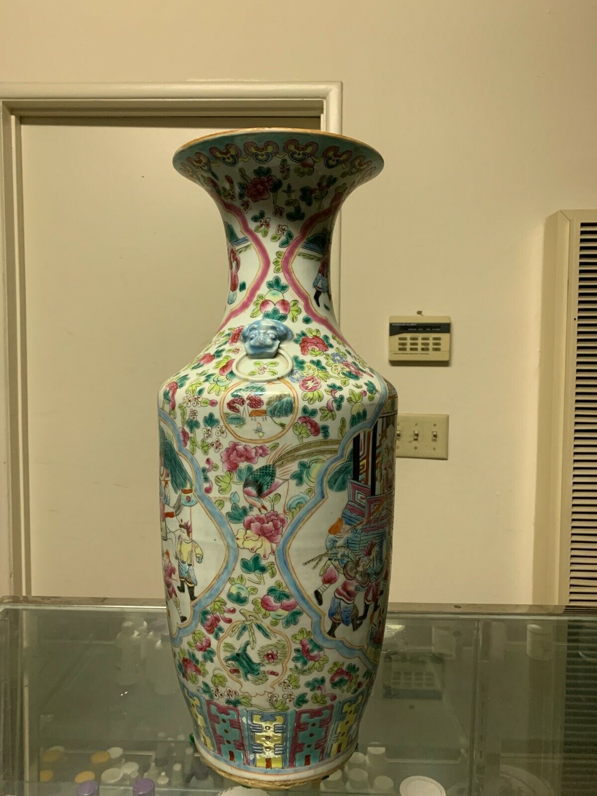 Chinese antique large roos vase  1856-1875 ye'a Без бренда - фотография #8