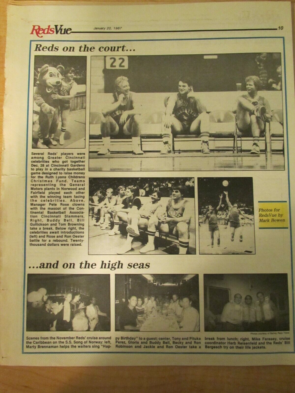 1987 Reds Vue Newspaper Lot of 7 Cincinnati Без бренда - фотография #5