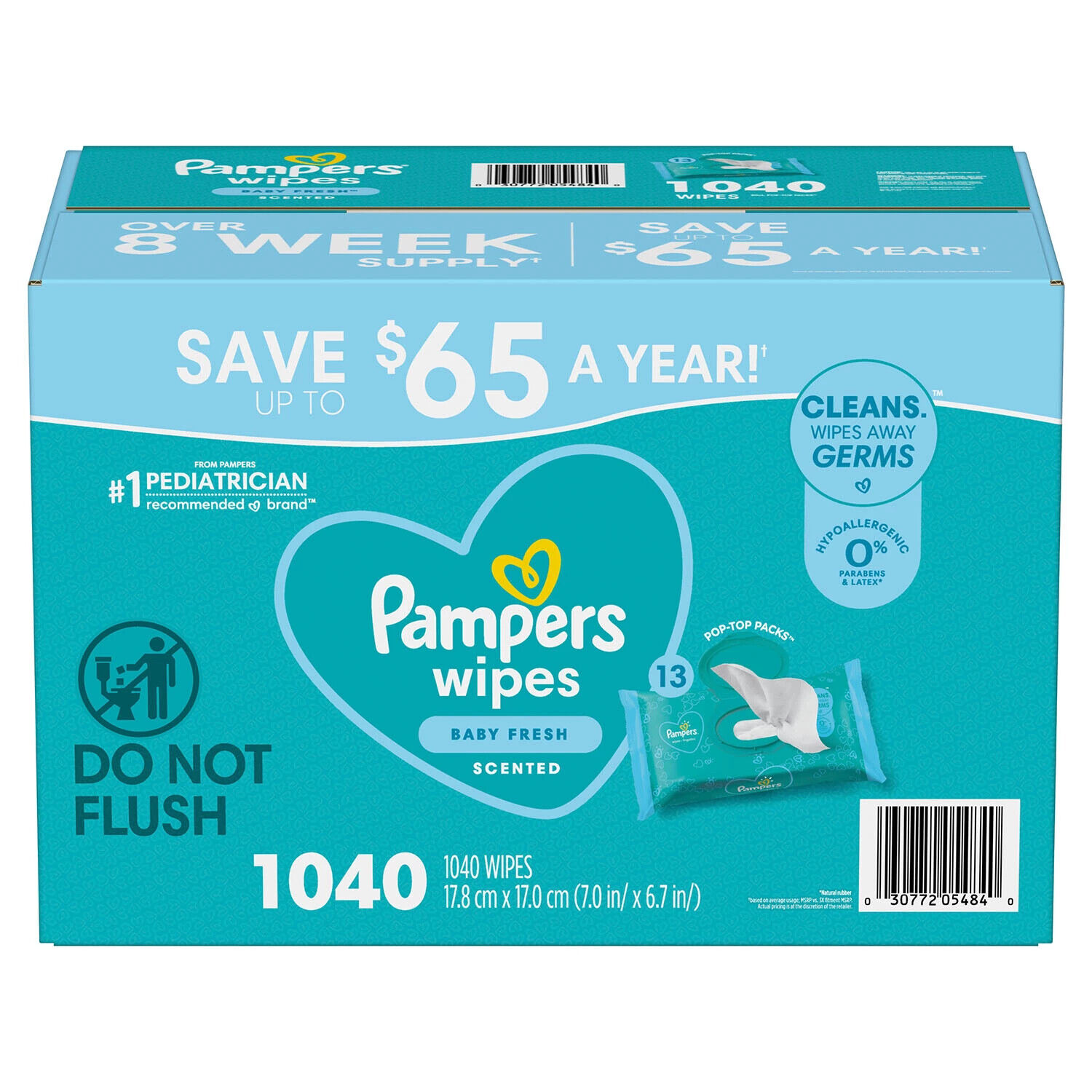 Pampers Scented Baby Wipes, Baby Fresh (1040 ct.) Pampers NOT SPECIFIED