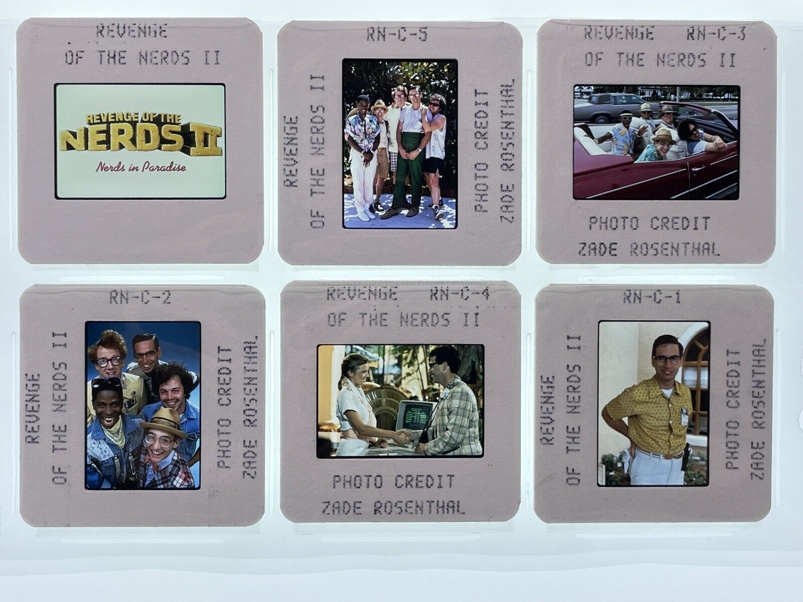 Revenge of the Nerds II Movie 35mm Slides Press Kit Promo Vtg Lot of 6 Без бренда